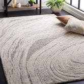 Cream and grey rug